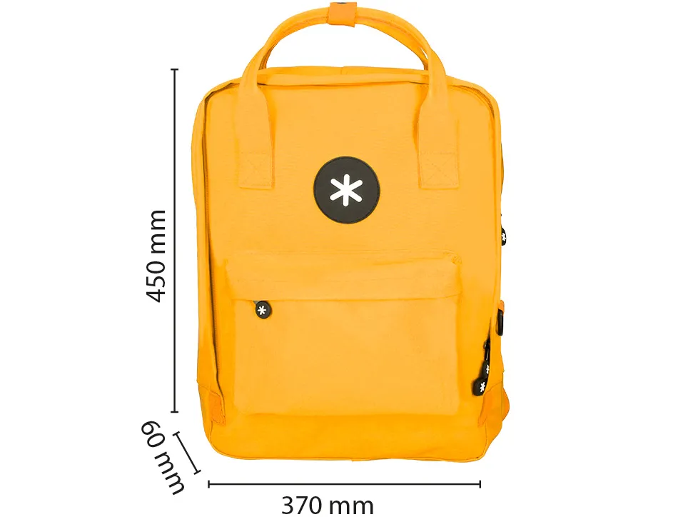 Sac dos antartik 1 compartiment ordinateur portable 18" poche exterieur fermeture eclair dim. 300x115x390mm orange