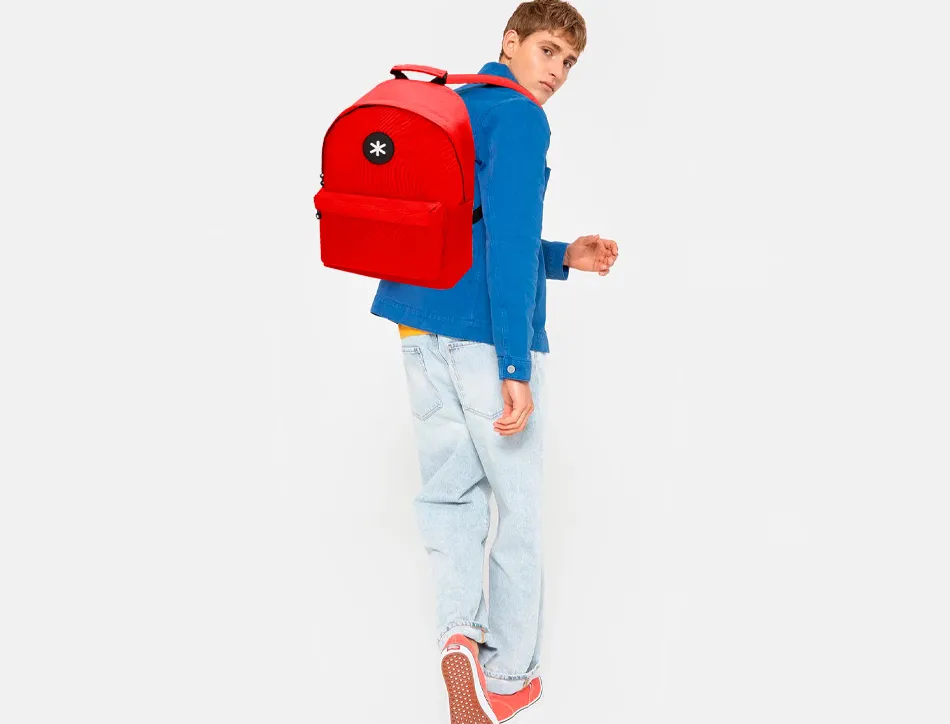 Sac dos antartik 1 compordinateur portable 14,1" 1poche exterieure 310x160x410mm rouge