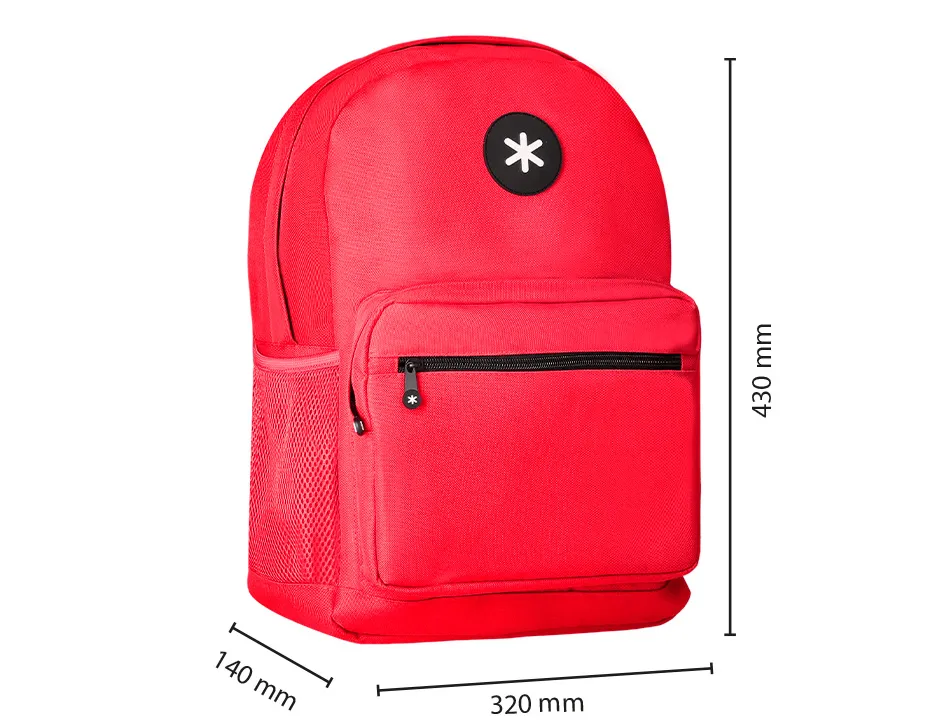 Sac dos antartik 1 compordinateur portable 15,6" 1poche frontale 320x140x430mm rouge