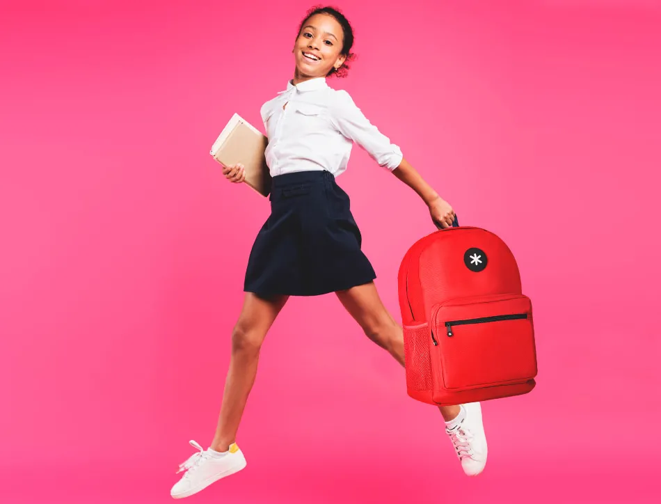 Sac dos antartik 1 compordinateur portable 15,6" 1poche frontale 320x140x430mm rouge
