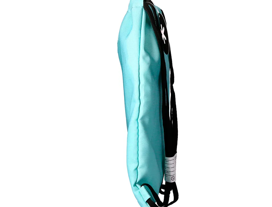 Sac dos antartik en toile fermeture cordon poche interieur 350x400 mm coloris bleu givre