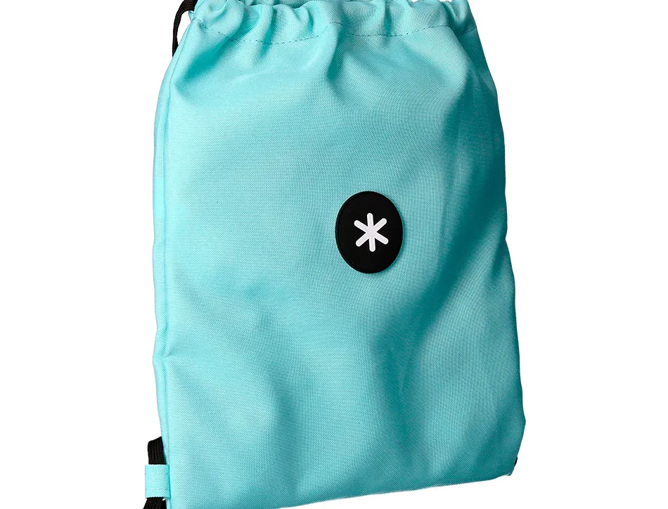 Sac dos antartik en toile fermeture cordon poche interieur 350x400 mm coloris bleu givre