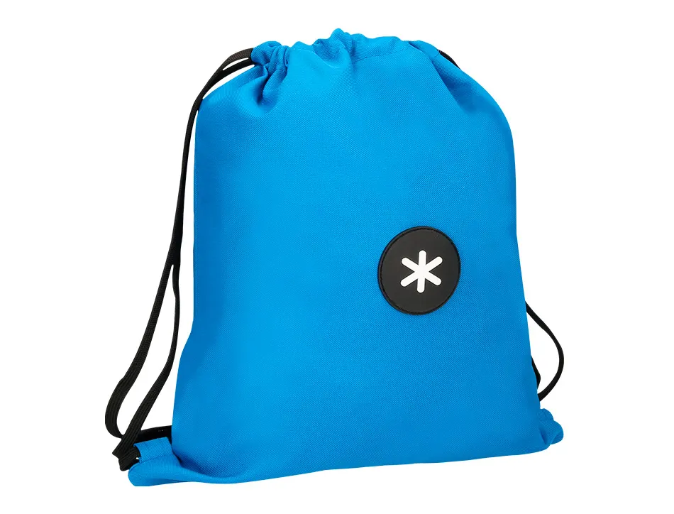 Sac dos antartik en toile fermeture cordon poche interieur 350x400 mm coloris bleu