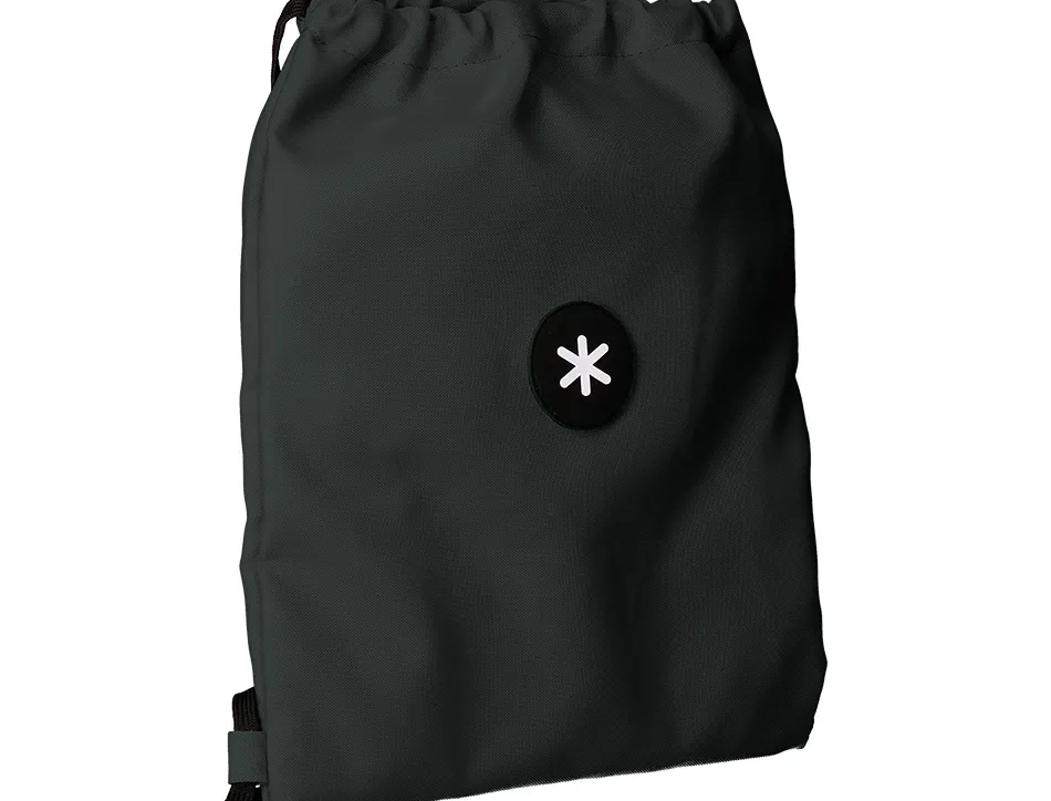 Sac dos antartik en toile fermeture cordon poche interieur 350x400 mm coloris noir