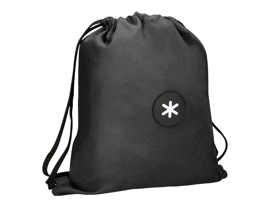 Sac dos antartik en toile fermeture cordon poche interieur 350x400 mm coloris noir