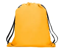 Sac dos antartik en toile fermeture cordon poche interieur 350x400 mm coloris jaune moutarde