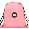 Sac dos antartik en toile fermeture cordon poche interieur 350x400 mm coloris corail