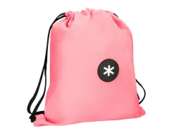 Sac dos antartik en toile fermeture cordon poche interieur 350x400 mm coloris corail