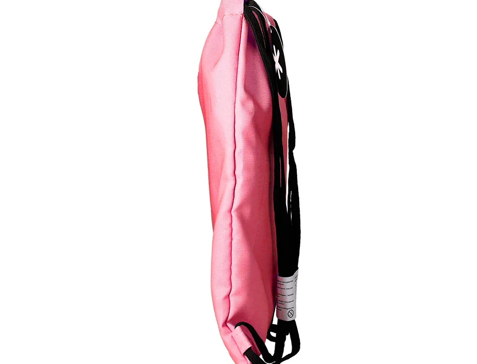 Sac dos antartik en toile fermeture cordon poche interieur 350x400 mm coloris corail