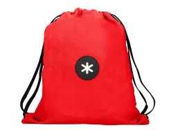 Sac dos antartik en toile fermeture cordon poche interieur 350x400 mm coloris rouge