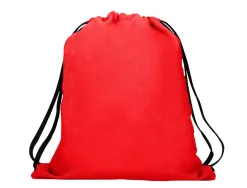 Sac dos antartik en toile fermeture cordon poche interieur 350x400 mm coloris rouge