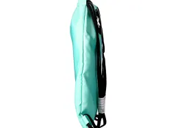 Sac dos antartik en toile fermeture cordon poche interieur 350x400 mm coloris vert menthe