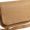 Sac exacompta eterneco simili cuir vegetal brun motif geometrique