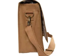Sac exacompta eterneco simili cuir vegetal brun motif geometrique