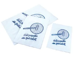 Sac imprimé kraft blanchi votre papetier un spécialiste soufflet 50mm 150x30x220mm
