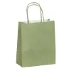 Sac kraft 90g/m2 poignees torsadees 350x140x400mm coloris vert amande