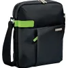 Sac leitz smart traveller tablette 10" polyester 230x280x70mm fermeture zip bandoulière ajustable noir
