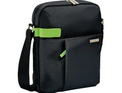 Sac leitz smart traveller tablette 10" polyester 230x280x70mm fermeture zip bandoulière ajustable noir