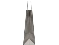 Sac papier q-connect kraft lisse xs anse torsadee 180x240x80mm coloris argent