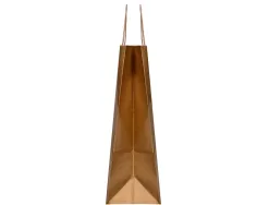 Sac papier q-connect kraft naturel lisse xs anse torsadee 180x240x80mm