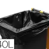 Sac poubelle container polyéthylène basse densité 240l 35 microns coloris noir rouleau 25 unites