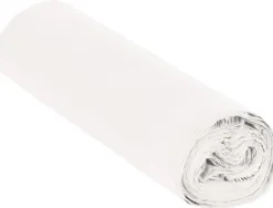 Sac poubelle domestique 52x60cm calibre 70 capacité 20l coloris blanc rouleau 20 unités