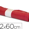 Sac poubelle domestique 52x60cm calibre 70 capacité 20l coloris rouge rouleau 20 unités