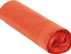Sac poubelle domestique 52x60cm calibre 70 capacité 20l coloris rouge rouleau 20 unités