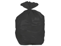 Sac poubelle domestique 54x60cm calibre 100 capacité 23l coloris noir rouleau 25 unités