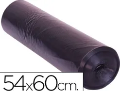 Sac poubelle domestique 54x60cm calibre 100 capacité 23l coloris noir rouleau 25 unités