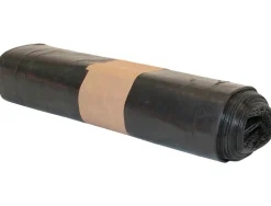 Sac poubelle domestique 52x55cm calibre 70 capacité 20l coloris noir rouleau 20 unités