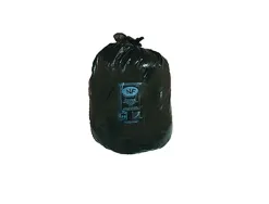 Sac poubelle domestique 90x110cm calibre 200 capacité 100l coloris noir rouleau 10 unités
