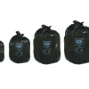 Sac poubelle flexitène liens 21 microns plus résistant multicouches étanchéité totale 100l coloris noir paquet 500u