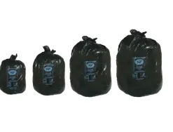 Sac poubelle flexitène liens 13 microns plus résistant multicouches étanchéité totale 30l coloris noir paquet 1000u