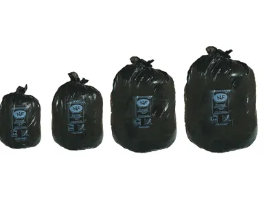 Sac poubelle flexitène liens 13 microns plus résistant multicouches étanchéité totale 30l coloris noir paquet 1000u