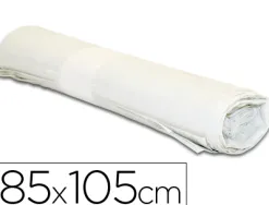 Sac poubelle industriel 85x105cm calibre 110 capacité 100l coloris blanc rouleau 10 unités