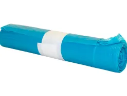 Sac poubelle industriel 85x105cm calibre 110 capacité 100l coloris bleu rouleau 10 unités