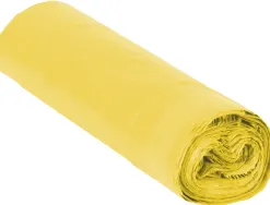 Sac poubelle industriel 85x105cm calibre 110 capacité 100l coloris jaune rouleau 10 unités