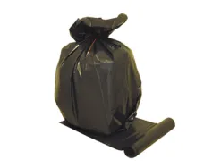 Sac poubelle polyéthylène basse densité standard 160l 52 microns coloris noir paquet 20 unités