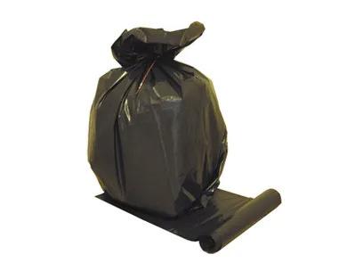 Sac poubelle polyéthylène basse densité standard 160l 52 microns coloris noir paquet 20 unités