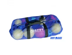 Sac sport first loisirs maille alveolee zip poignees larges max 15 ballons 92x42cm