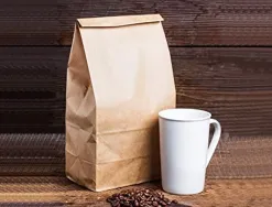 Sachet alimentaire kraft brun 70g/m2 biodegradable 19x35x6cm lot de 100