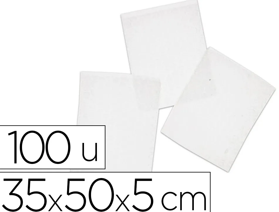 Sachet bulles d'air antalis polyéthylène rabat adhésif anti-choc 35x50x5cm 100 unités