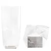 Sachet confiseur polypro avec fond carton 35 microns 100x220mm coloris transparent paquet 100 unites