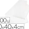 Sachet plastique fond de caisse antalis polyéthylène haute densité apte contact alimentaire 30x40x4cm paquet 1000 unités