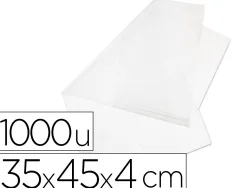 Sachet plastique fond de caisse antalis polyéthylène haute densité apte contact alimentaire 35x45x4cm paquet 1000 unités