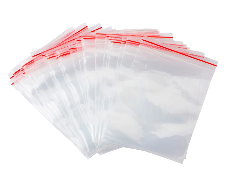 Sachet plastique refermable q-connect dim.275x450 mm sachet de 100 unites