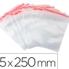 Sachet plastique refermable q-connect dim.175x250 mm sachet de 100 unites