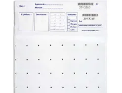 Sachets de sécurité pour billets reskal lot 100