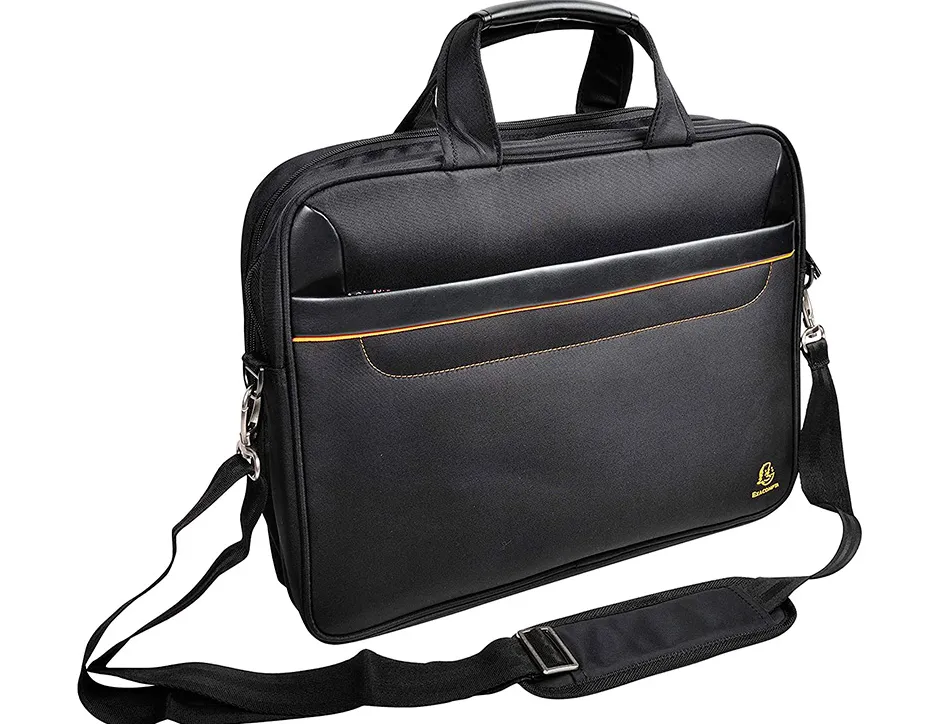 Sacoche exacompta exactive ordinateur portable 15,6" polyester 30,5x42,5x10cm 1 compartiment renforcé 2 poches noir